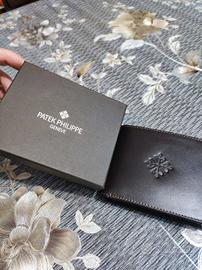 Portafoglio Patek Philippe in pelle testa di moro