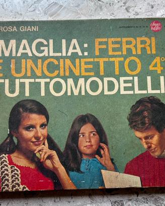 Libro vintage di maglieria e uncinetto 1969