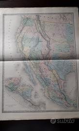 Carta geografica America 1861