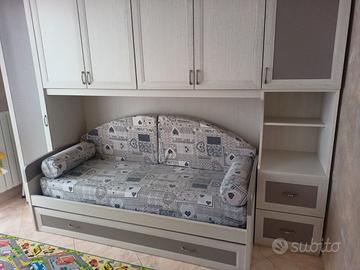 Cameretta con letto estraibile
