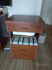 mobiletto macchina da cucire Singer  con sgabello 