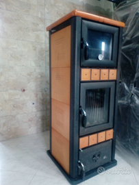 Stufa a legna con forno palazzetti/royal