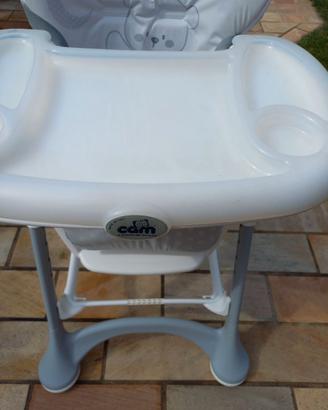 Seggiolone Cam Campione pappa regolabile