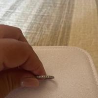 Anello veretta misura 19 in oro e diamanti