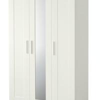 2 Armadi BRIMNES bianco con anta a specchio 