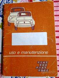 Fiat 500 L anno 1973 libretto d'uso originale