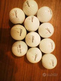 11 palline da golf nuove e seminuove