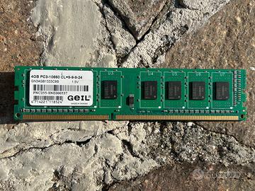 Ram DIMM Ddr3 Geil 4gb pc3 10660 1333MHz