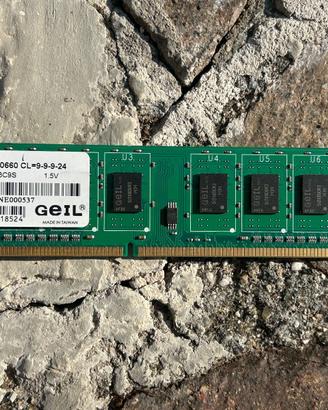 Ram DIMM Ddr3 Geil 4gb pc3 10660 1333MHz