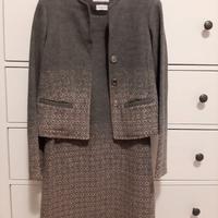 Completo giacca e tubino grigio Borgofiori