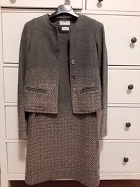 Completo giacca e tubino grigio Borgofiori