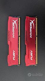 Kingston Hyperx Fury DDR3 cl10 1866 16gb (2x8gb)