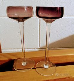 Calici in cristallo per liquore di design