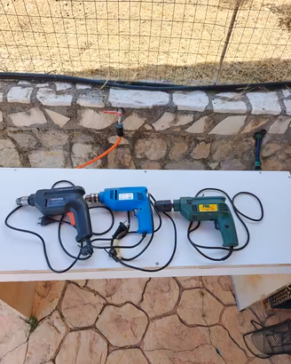 Lotto 3 trapani elettrici funzionanti Black+Decker