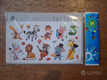 Adesivi Animali Simpatici Sticker Sigillati