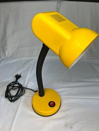 Lampada da Tavolo Vintage Veneta Lumi Gialla 1970