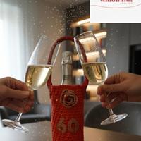 Porta bottiglie personalizzabile all'uncinetto 