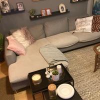 Divano tre posti con penisola