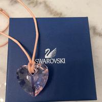 Collana Swarovski cuore di cristallo rosa
