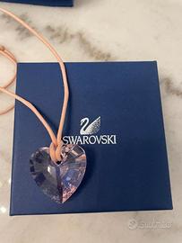 Collana Swarovski cuore di cristallo rosa