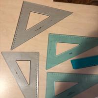 Righello e squadre disegno tecnico
