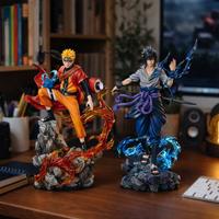 Action figure Naruto e Sasuke con collezione anime