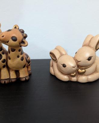 Thun coppia giraffe/coniglietti