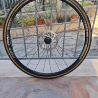 coppia di ruote in alluminio per ciclocross