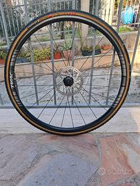 coppia di ruote in alluminio per ciclocross