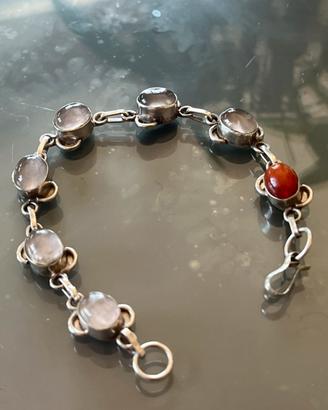 Bracciale in argento 925 con pietre naturali