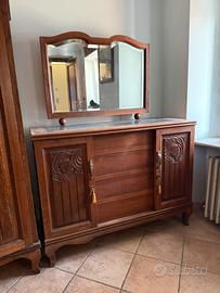 Cassettiera como’ in legno