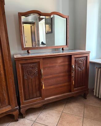 Cassettiera como’ in legno