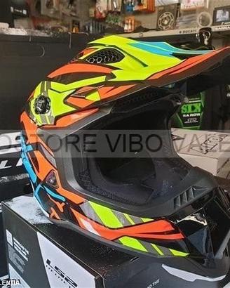 Casco cross fibra ls2 mx700 subverter rascal orang