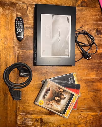 Lettore DVD Samsung DVD-E360 completo + 7 film DVD