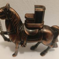 Accendino da collezione cavallo grande in metallo