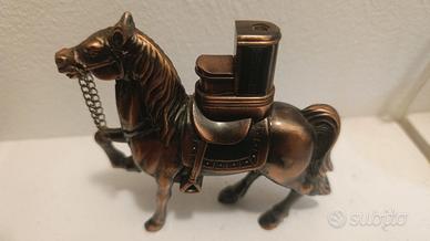Accendino da collezione cavallo grande in metallo