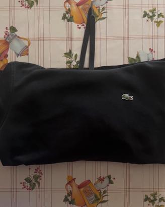 felpa con cappuccio lacoste nera