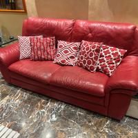 Divano + Poltrona Natuzzi vera pelle