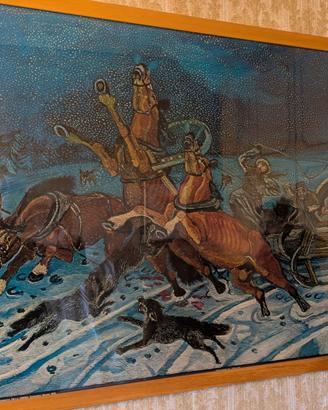 riproduzione quadro Ligabue "traversata della Sibe