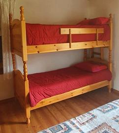 Letto a castello in abete
