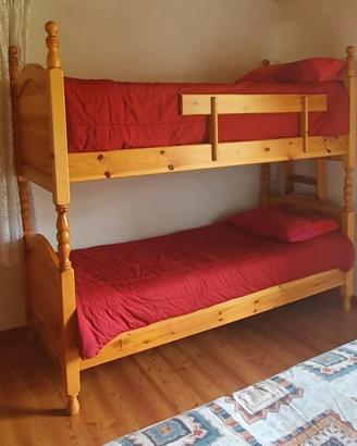 Letto a castello in abete