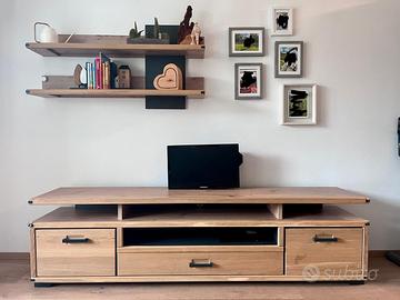 parete attrezzata L200 x p 45 cm