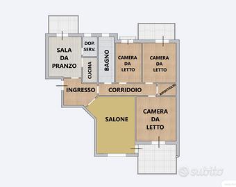 Appartamento con garage Quartiere San Luca