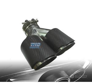 TERMINALE SCARICO DOPPIO DESTRO IN CARBONIO