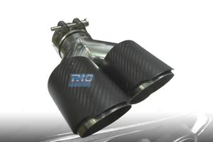 TERMINALE SCARICO DOPPIO DESTRO IN CARBONIO