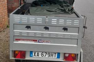 Carretto Rimorchio trasporta cani