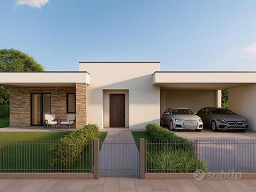 VILLA TRICAMERE SU UNICO LIVELLO - eleganza con...