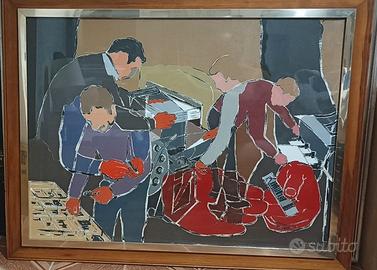 Quadro Opera figurativa, autore M. Diana 1976