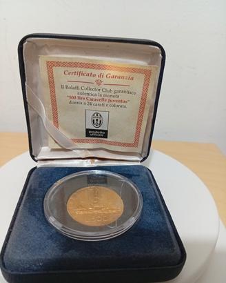 500 Lire Caravelle Placcata Oro 18 Carati 