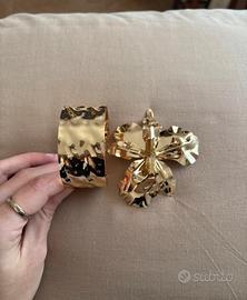 Coppia di bracciale+spilla